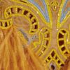 Matthew Williamson Embroidered Feathertrimmed Silkorganza Dress in Yellow - Lyst