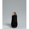 Miu Miu Black Suede Zip Back Platform Booties in Black - Lyst