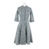 Olympia Le-tan Cotton Waisted Dress in Blue - Lyst