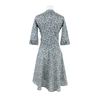 Olympia Le-tan Cotton Waisted Dress in Blue - Lyst