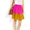 Roksanda Ilincic Jim Colorblock Silktwill Skirt in Purple (fuchsia) - Lyst
