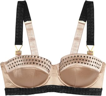  Anna Glowing Silk-Satin Contour Bra 