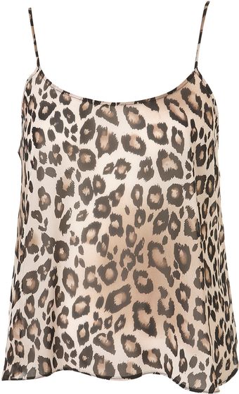 Topshop Animal Print Cami - Lyst