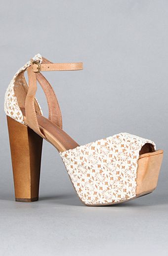 Jeffrey Campbell The Perfect Wooden Shoe in Beige and Ivory - Lyst