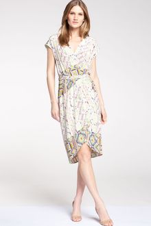 Presley Skye Digital Print Silk Crêpe De Chine Dress - Lyst