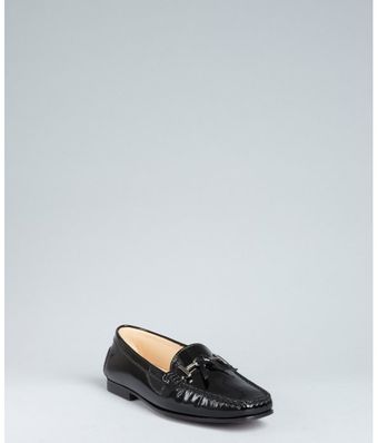  Black Patent Leather New Deauville Double T Loafers 