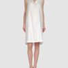 Vera Wang Short Dress in White (black) - Lyst