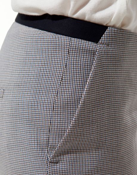 zara houndstooth pants