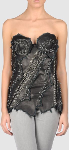 Balmain Tube Tops in Black - Lyst