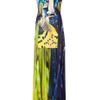 Mary Katrantzou Lk2 Chiffon Skirt High Nk Drs in Blue - Lyst