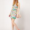 Asos Collection Asos Dress in Floral Print with Cut Outs in Floral (creamprint) - Lyst