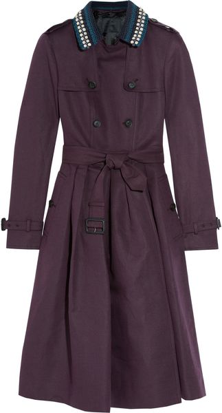 Burberry Prorsum Belted Linen and Cottonblend Trench - Lyst