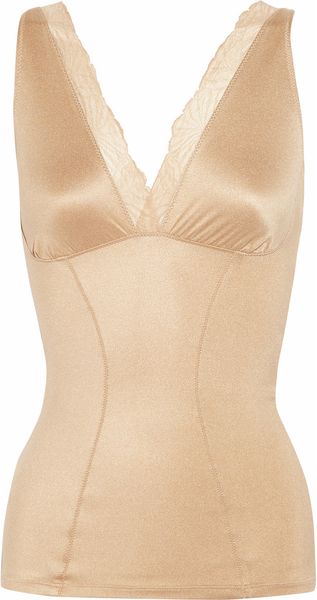 Donna Karan Intimates Lace and Stretchjersey Camisole - Lyst