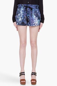 Edun Silk Glass Print Shorts - Lyst