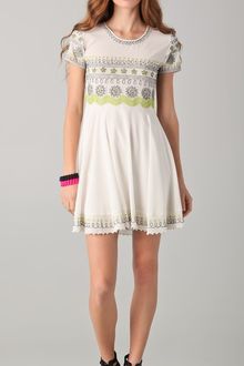 Opening Ceremony Thread Tucked Embroidered Dress - Lyst