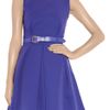 Preen Grace Pleated Stretchcrepe Dress in Purple - Lyst