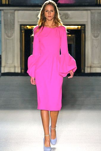 Roksanda Ilincic Margot Lantern Sleeve Dress - Lyst