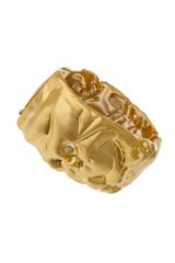 Topshop Premium Embossed Detail Clamp Bracelet