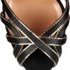 Valentino Chaintrimmed Suede Sandals in Black - Lyst