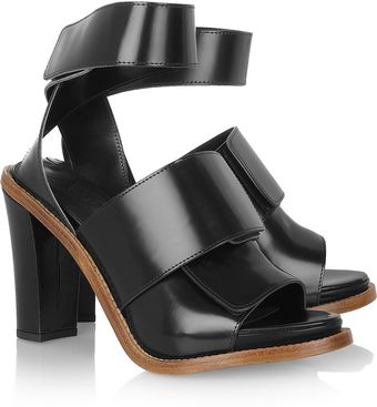 Acne Fuchsia Glossedleather Sandals - Lyst