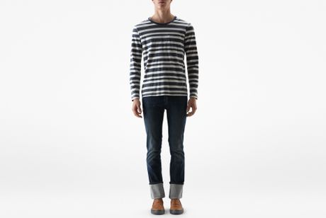 Acne Jordyl Stripe Ss12 in Blue for Men - Lyst