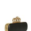 Alexander Mcqueen Skull Knuckle Box Leather Clutch in Black - Lyst