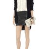 Alexander Wang Leather Mini Skirt in Black - Lyst