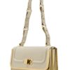Elie Saab Structured Leather Bag in Beige (black) - Lyst