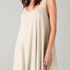 Elizabeth And James Adrienne Dress in Beige (ash) - Lyst