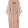 Marchesa Embellished Chiffon Kaftan Gown in Pink - Lyst
