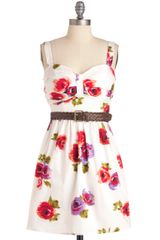 ModCloth Painting The Peonies Dress