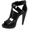 Pierre Hardy Soft Calf and Patent Leather Sandal in Black in Black - Lyst