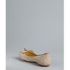 Tod's Natural Suede Rounded Toe Flats in Beige (natural) - Lyst