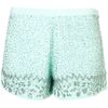 Topshop High Waisted Beaded Shorts in Green (apple) - Lyst