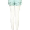 Topshop High Waisted Beaded Shorts in Green (apple) - Lyst