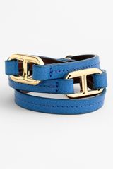 Tory Burch Plato Leather Wrap Bracelet