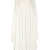 Alexander Mcqueen Embellished Silk Chiffon Gown in White - Lyst
