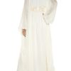 Alexander Mcqueen Embellished Silk Chiffon Gown in White - Lyst