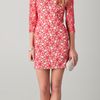 Diane Von Furstenberg Sarita Lace Dress in Red (chalk) - Lyst