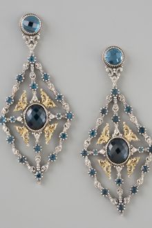 Konstantino  Topaz Chandelier Earrings - Lyst