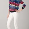 L.a.m.b. Bold Zigzag Silk Top in Multicolor (multi) - Lyst
