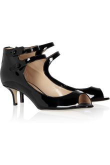 Oscar de la Renta Patentleather Pumps - Lyst
