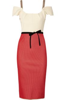 Roland Mouret Herbert Off The Shoulder Wool Blend Dress - Lyst