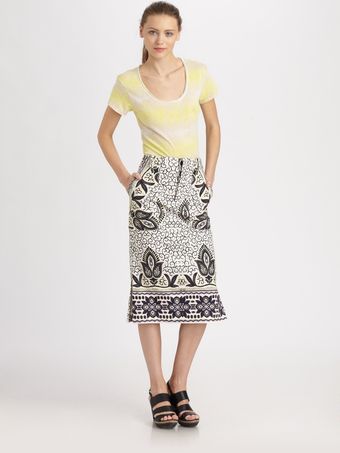  Sideslit Scoopneck Tee 
