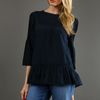 Tibi Victorian Lace Blouse 45 Off in Blue (navy) - Lyst