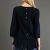 Tibi Victorian Lace Blouse 45 Off in Blue (navy) - Lyst