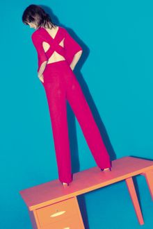 Valentino Crossback Cady Jumpsuit - Lyst