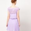 Asos Skater Dress With Daisy Lace in Pink (peach) - Lyst