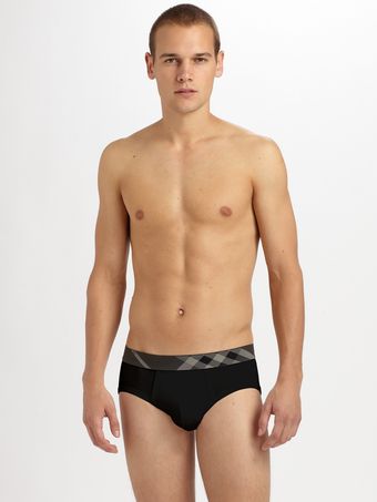 Burberry Checkwaist Briefs - Lyst