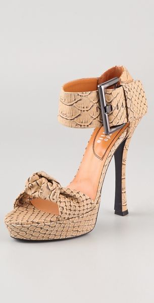  Eva Printed Python Sandals 